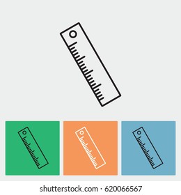 Line icon- ruler
