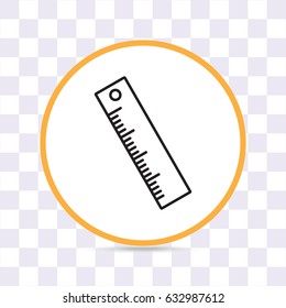 Line icon- ruler