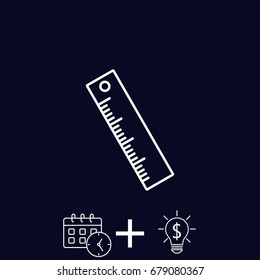 Line icon- ruler
