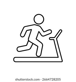 Icono de línea que se ejecuta en el Vector de pista sobre fondo blanco
Icono de línea de Vector sobre fondo blanco