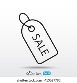 Line icon- sale