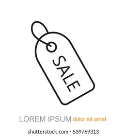 Line icon- sale