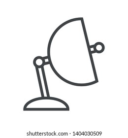 Line icon satellite dish. Simple vector illustration with ability to change.