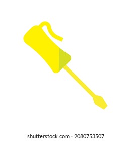 line icon screwdriver line vector, Symbol, logo illustration. Editable strokes.