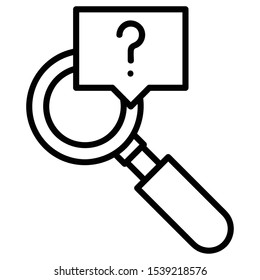 A line icon for search