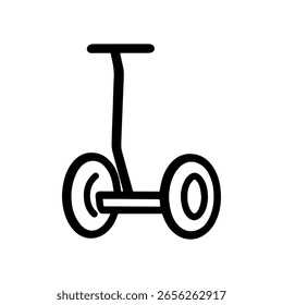 line icon Segway vector on white background
Vector line icon on white background