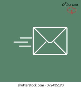 Line icon- Sending a message