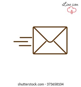 Line icon- Sending a message