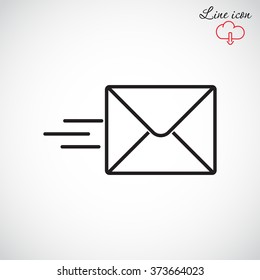 Line icon- Sending a message