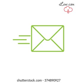 Line icon- Sending a message