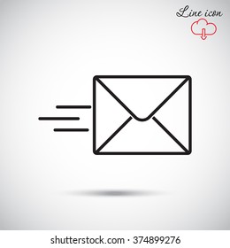 Line icon- Sending a message