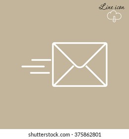 Line icon- Sending a message