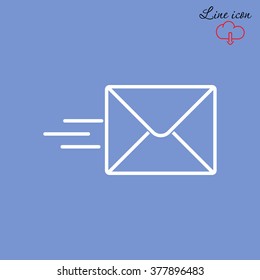 Line icon- Sending a message