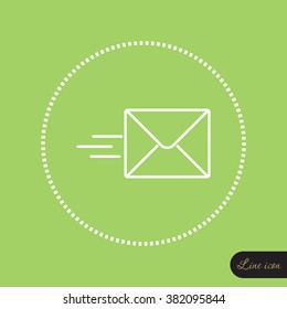 Line icon- Sending a message