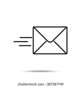 Line icon- Sending a message