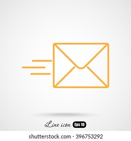 Line icon- Sending a message
