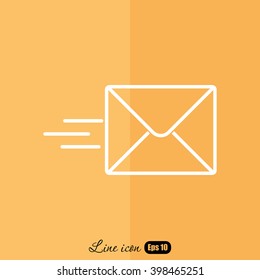 Line icon- Sending a message