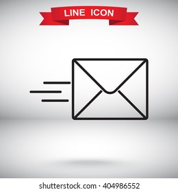 Line icon- Sending a message