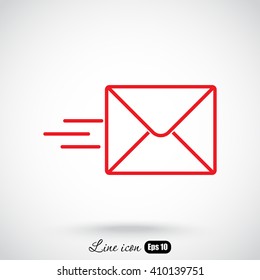 Line icon- Sending a message