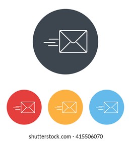 Line icon- Sending a message