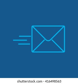 Line icon- Sending a message