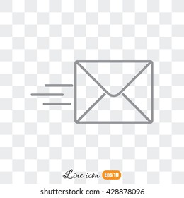 Line icon- Sending a message
