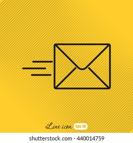 Line icon- Sending a message