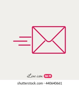 Line icon- Sending a message