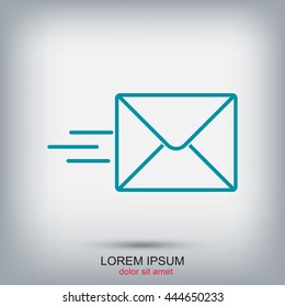 Line icon- Sending a message