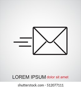 Line icon- Sending a message