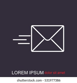 Line icon- Sending a message