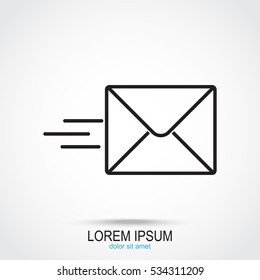 Ícone de linha- Enviar uma mensagem