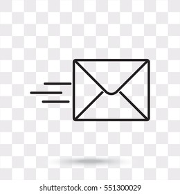 Line icon- Sending a message