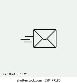 Line icon- Sending a message
