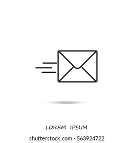 Line icon- Sending a message
