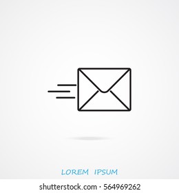Line icon- Sending a message