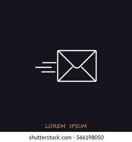Line icon- Sending a message