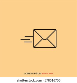 Line icon- Sending a message