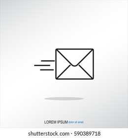 Line icon- Sending a message