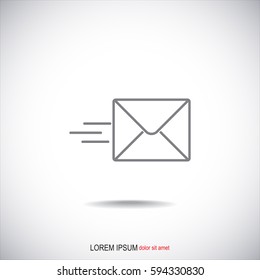 Line icon- Sending a message