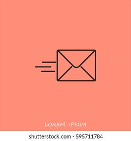 Line icon- Sending a message