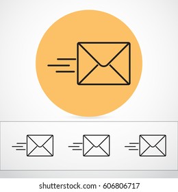 Line icon- Sending a message