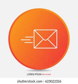 Line icon- Sending a message