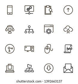 Line icon set. Collection of high quality black outline logo for web site design and mobile apps. Vector illustration on a white background