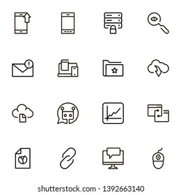 Line icon set. Collection of high quality black outline logo for web site design and mobile apps. Vector illustration on a white background