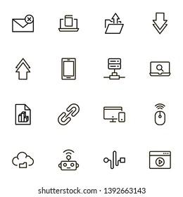 Line icon set. Collection of high quality black outline logo for web site design and mobile apps. Vector illustration on a white background