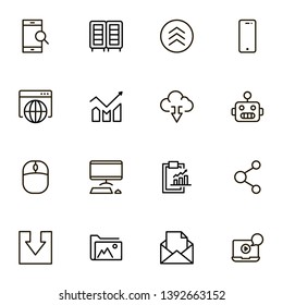 Line icon set. Collection of high quality black outline logo for web site design and mobile apps. Vector illustration on a white background