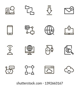 Line icon set. Collection of high quality black outline logo for web site design and mobile apps. Vector illustration on a white background