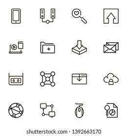 Line icon set. Collection of high quality black outline logo for web site design and mobile apps. Vector illustration on a white background