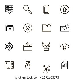 Line icon set. Collection of high quality black outline logo for web site design and mobile apps. Vector illustration on a white background
